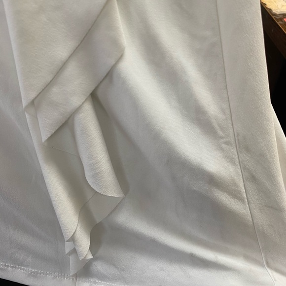 White Flutter-Sleeve Surplice Maxi Dress - Picture 7 of 7